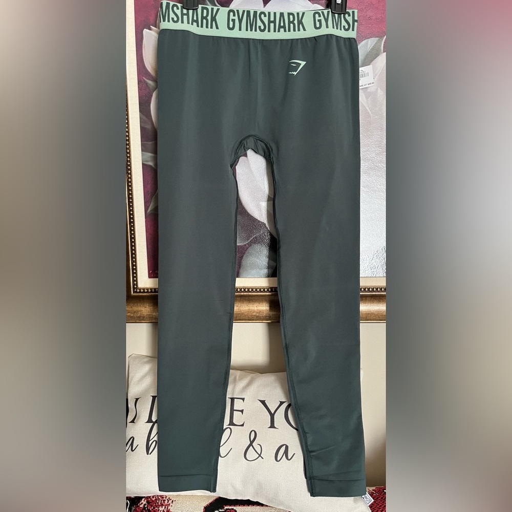 GYMSHARK Forest Green Leggings Women’s L Large New NWT